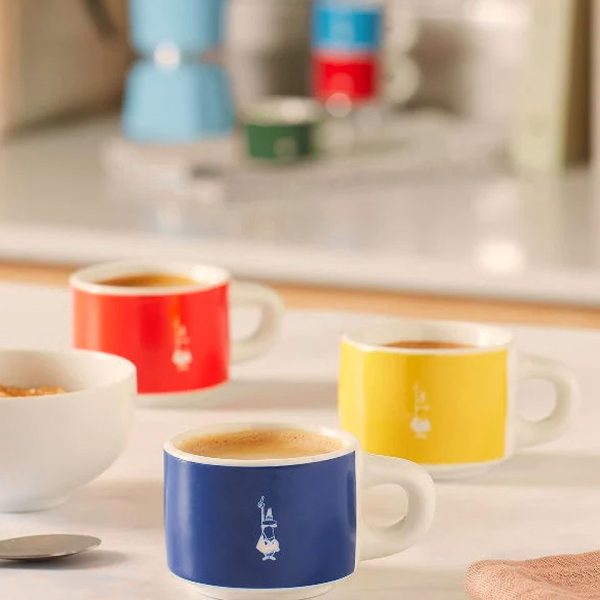 Krūzīšu komplekts “BIALETTI COLOR"” krāsainas 6 gab. ar statīvu.