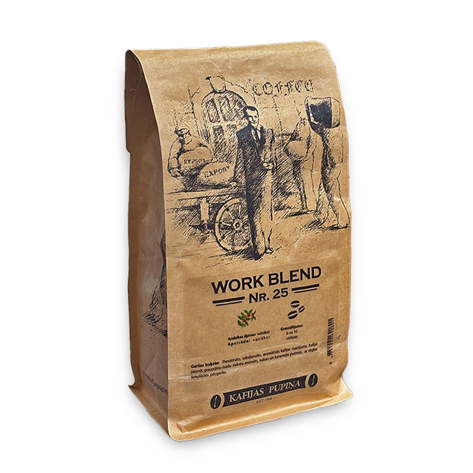 Kafijas pupiņas WORK BLEND, 1Kg